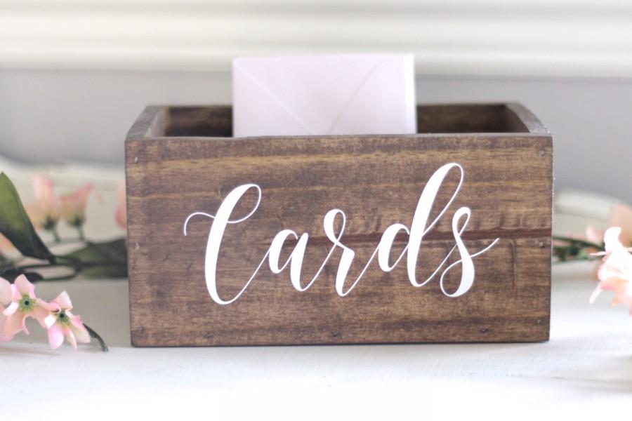 Свадьба - Rustic Wedding Card Box, Wedding Decor, Vintage Wedding, Rustic Wooden Planter Box