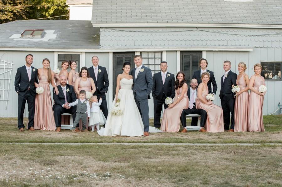 Wedding - The Radical Thread Tailored Size & Length Infinity Dress Custom Bridesmaid Dresses Multiway in rosegold rose blush champagne taupe gold nude