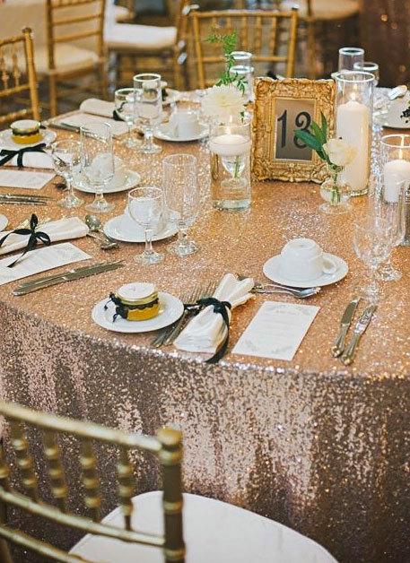 زفاف - Sequin Tablecloth 