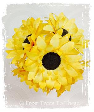 Hochzeit - Sunflower Bouquet Set