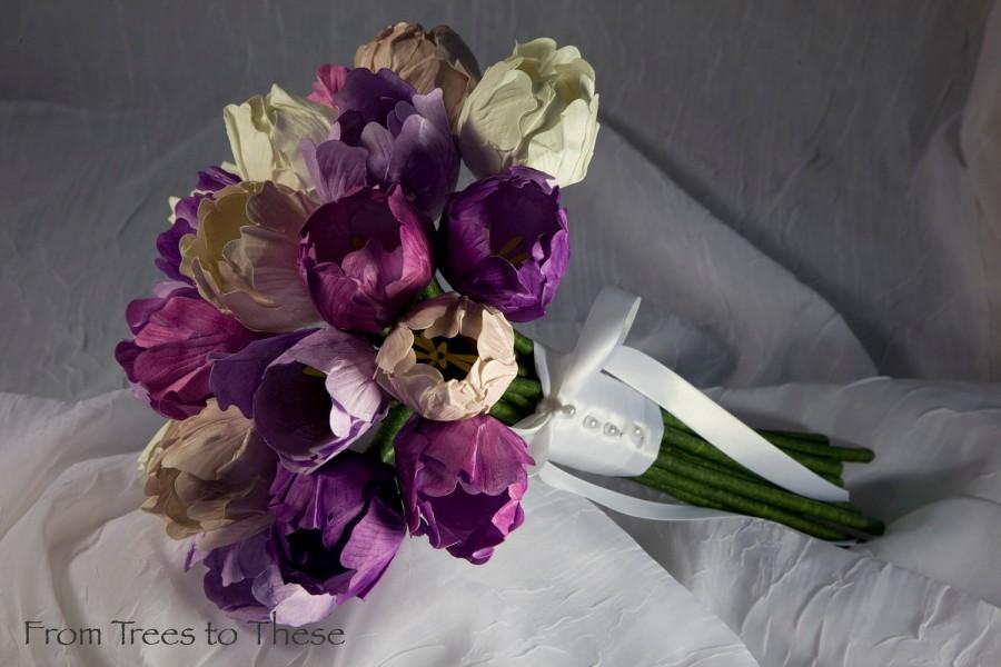زفاف - Tulip Bouquet Set