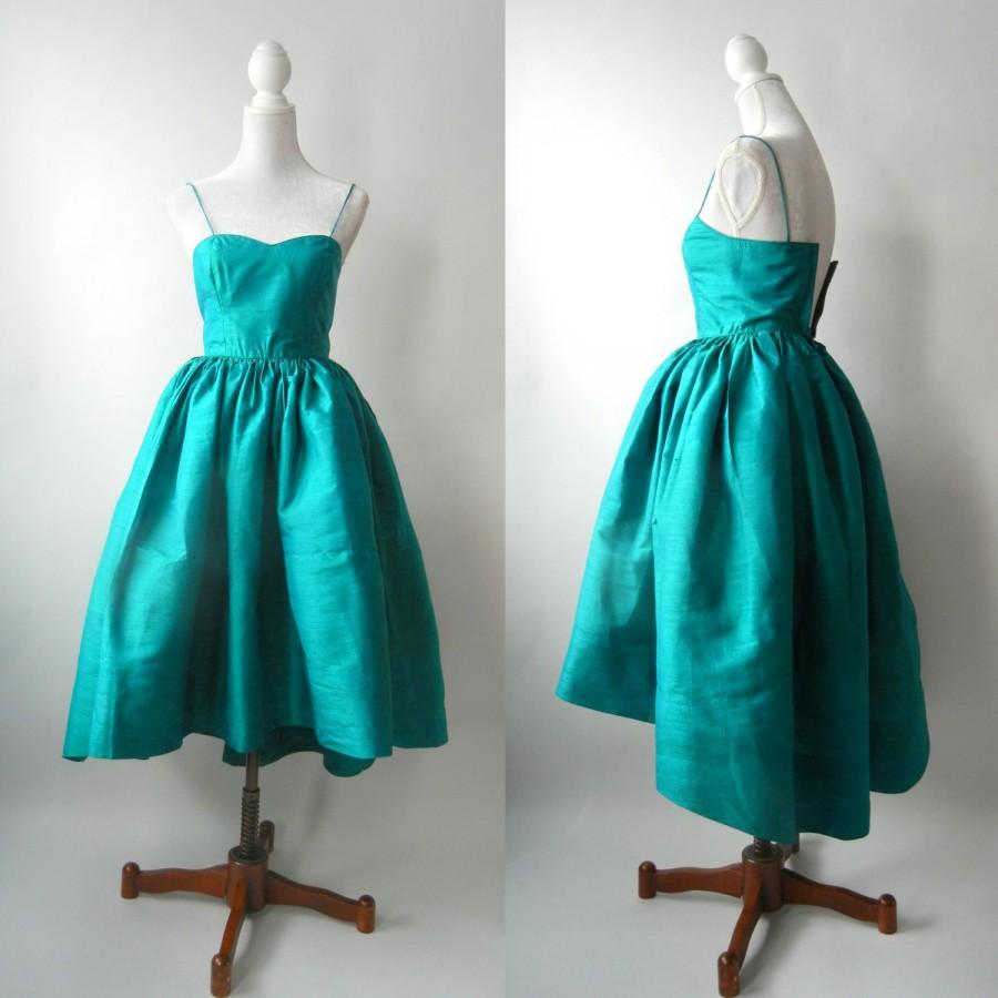 Vintage Dress, Green Vintage Dress ...