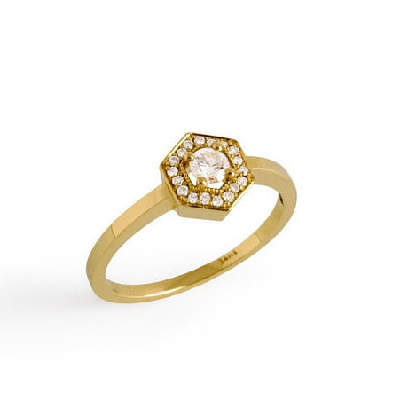 زفاف - VALENTINES SALE art deco design engagement ring unique one of a kind romantic victorian ring 14k  0.35 ct diamonds and gold wedding ring