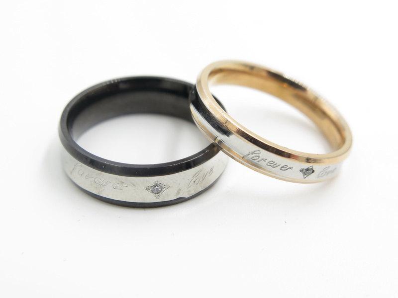 Wedding - 2pcs, couples ring, engagement rings, wedding ring, couple ring, promise ring,  freeengraving