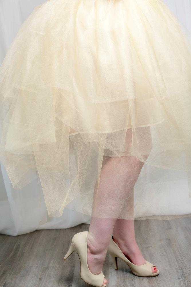 Wedding - Tulle Skirt--for bridesmaids, two piece wedding dress, evening wear