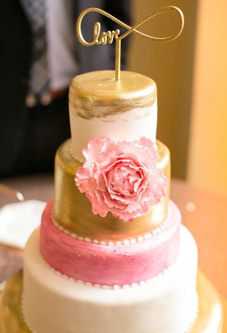 Wedding - Infinity Love Cake Topper, Wedding Cake Topper, Engagement Cake Topper, Bridal Shower Cake Topper, Anniversary Cake Topper