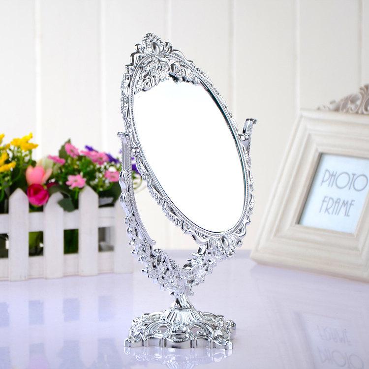 Mariage - VINTAGE SILVER BAROQUE mirror/Ornate table mirror/Silver wedding table welcome sign/Table number