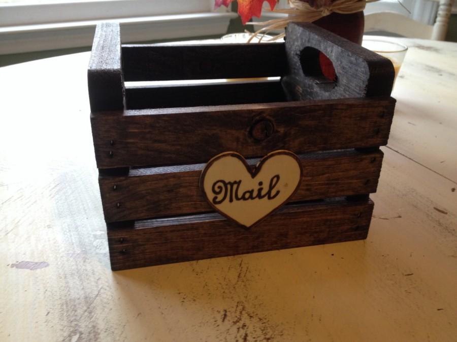 Wedding - Mail holder, rustic home decor, Mail box