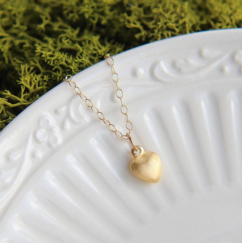 Heart Necklace, Small Heart Necklace 