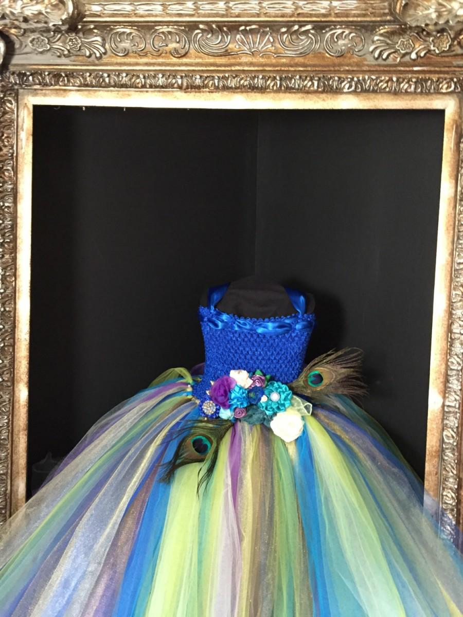 Wedding - Peacock Flower Girl Dress