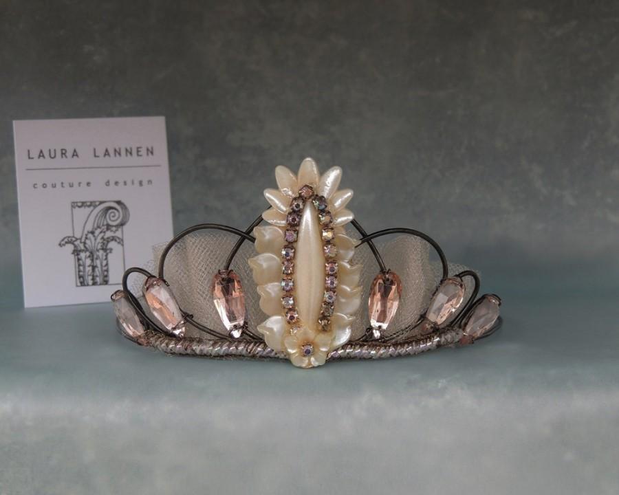 Wedding - Art Deco Wedding Headpiece, Downton Abbey Wedding Headband Bridal Tiara 1920s Gatsby Style Art Deco Headband Bridal Headpiece Hair Accessory