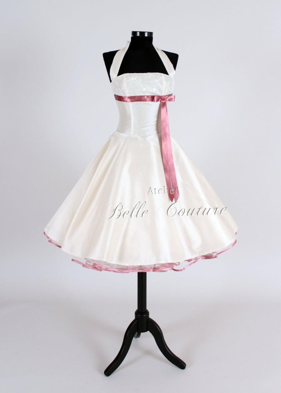 Hochzeit - 50s wedding dress item: Valerie pink