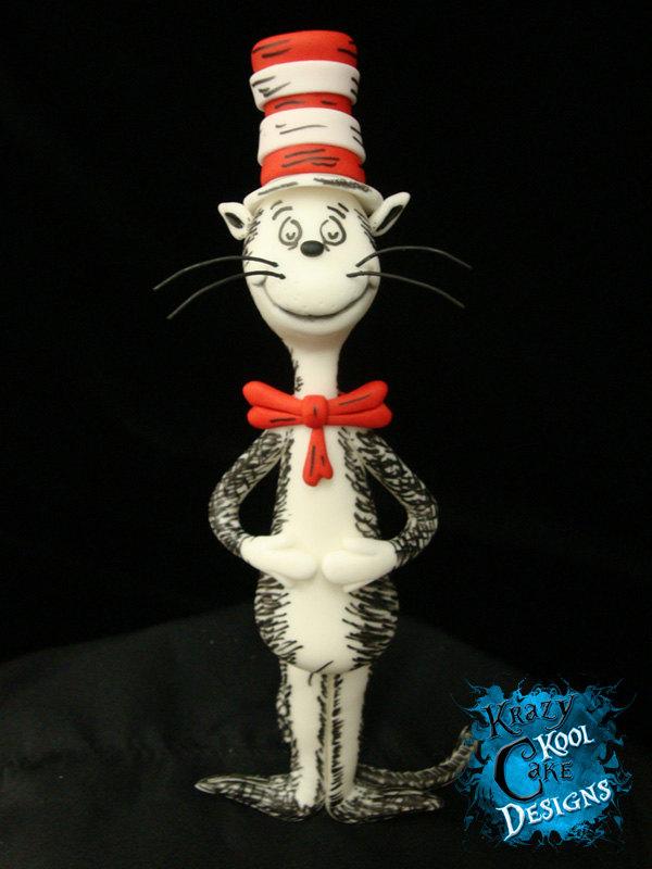 زفاف - Cat In The Hat Cake Topper