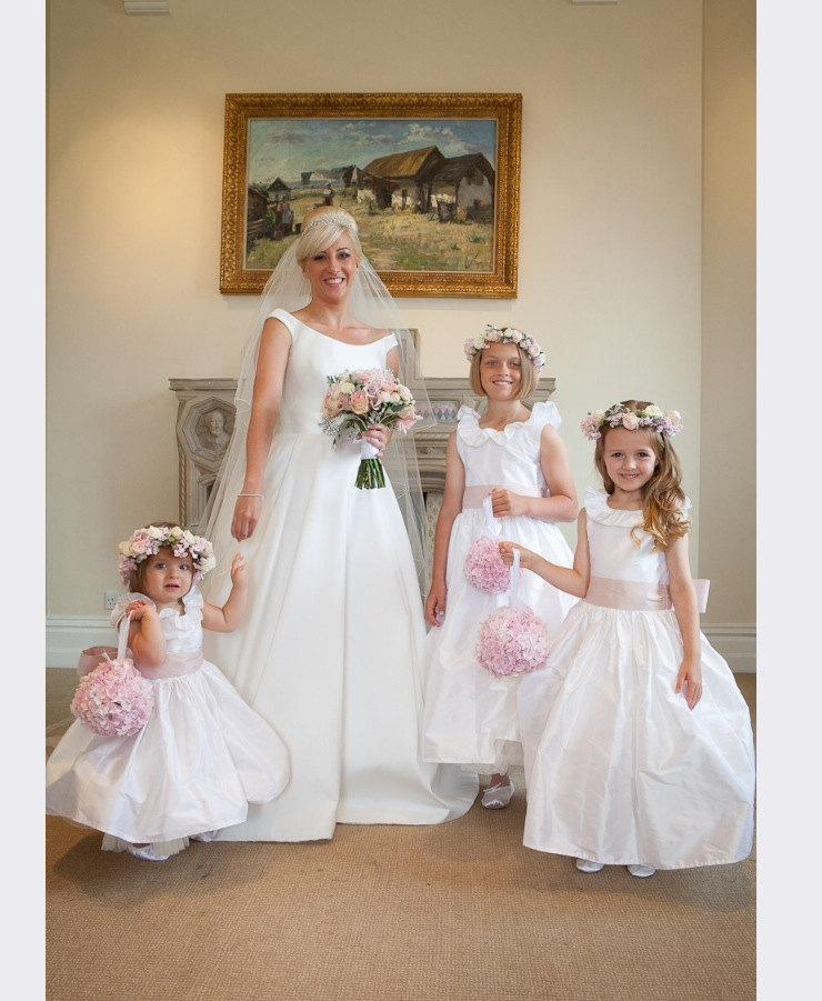 Wedding - The Pure Silk Ruffled Flower Girl Dress in many colours