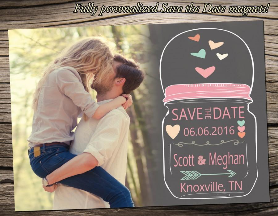 Hochzeit - Save The Date Magnet 5"x7", Save The Date Announcement, Wedding / Engagement - S008