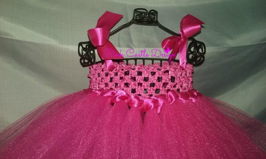 زفاف - Flowergirl Dress,Pearl Rhinestone,Fun Satin Straps,Satin Wrapped,Bow,Infant Pageant,Pink Castle Design,Sparkly Baby Dress,Trendy,Bling