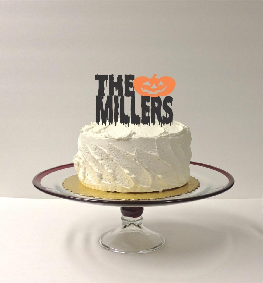 Wedding - PERSONALIZED HALLOWEEN Cake Topper Wedding Cake Topper Pumpkin Cake Topper Halloween Decoration Halloween Cake Halloween Wedding