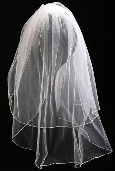 Wedding - 2 Tiered wedding Veil Ivory