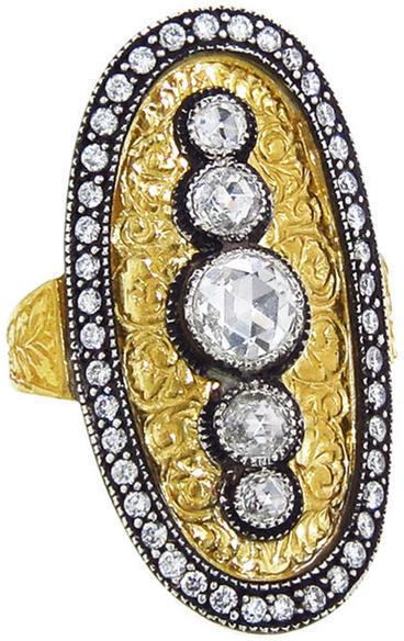 Wedding - Arman Oval Five Diamond Ring