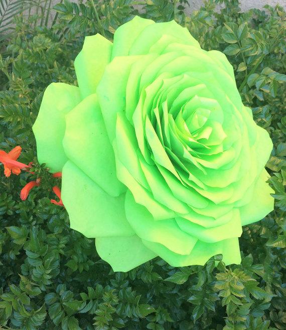 زفاف - Giant 11" Paper Rose, Coffee filter flower, Large paper Rose, Huge paper flower, Artificial flowers, Paper flowers, Giant Rose, Floral decor