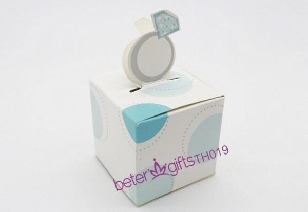 Свадьба - 12pcs Wedding Engagement Ring Favor Box TH019欧式婚礼布置