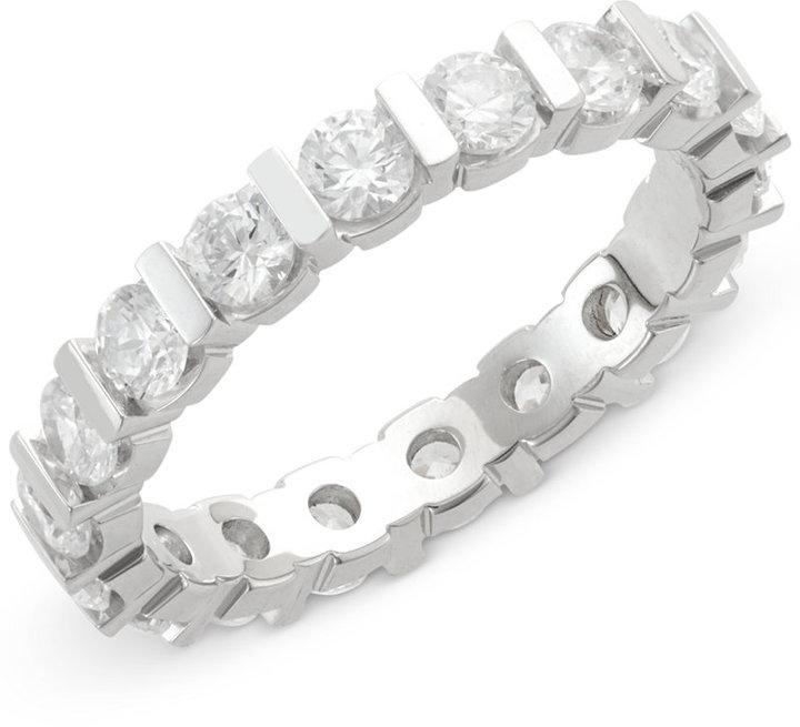 Wedding - Diamond Bar Eternity Ring (2 ct. t.w.) in 14k White Gold