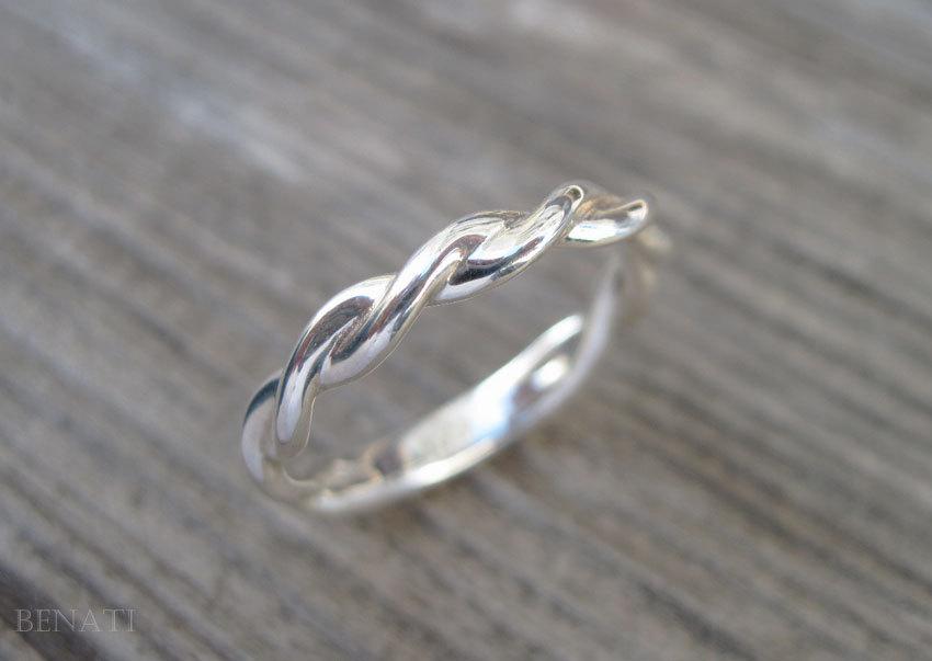 Mariage - Infinity Wedding Ring, Wedding Infinity Ring, Braided Rope Ring, Wedding Infinity Ring, Infinity Wedding Band, Gold Rope Wedding Ring, Sale