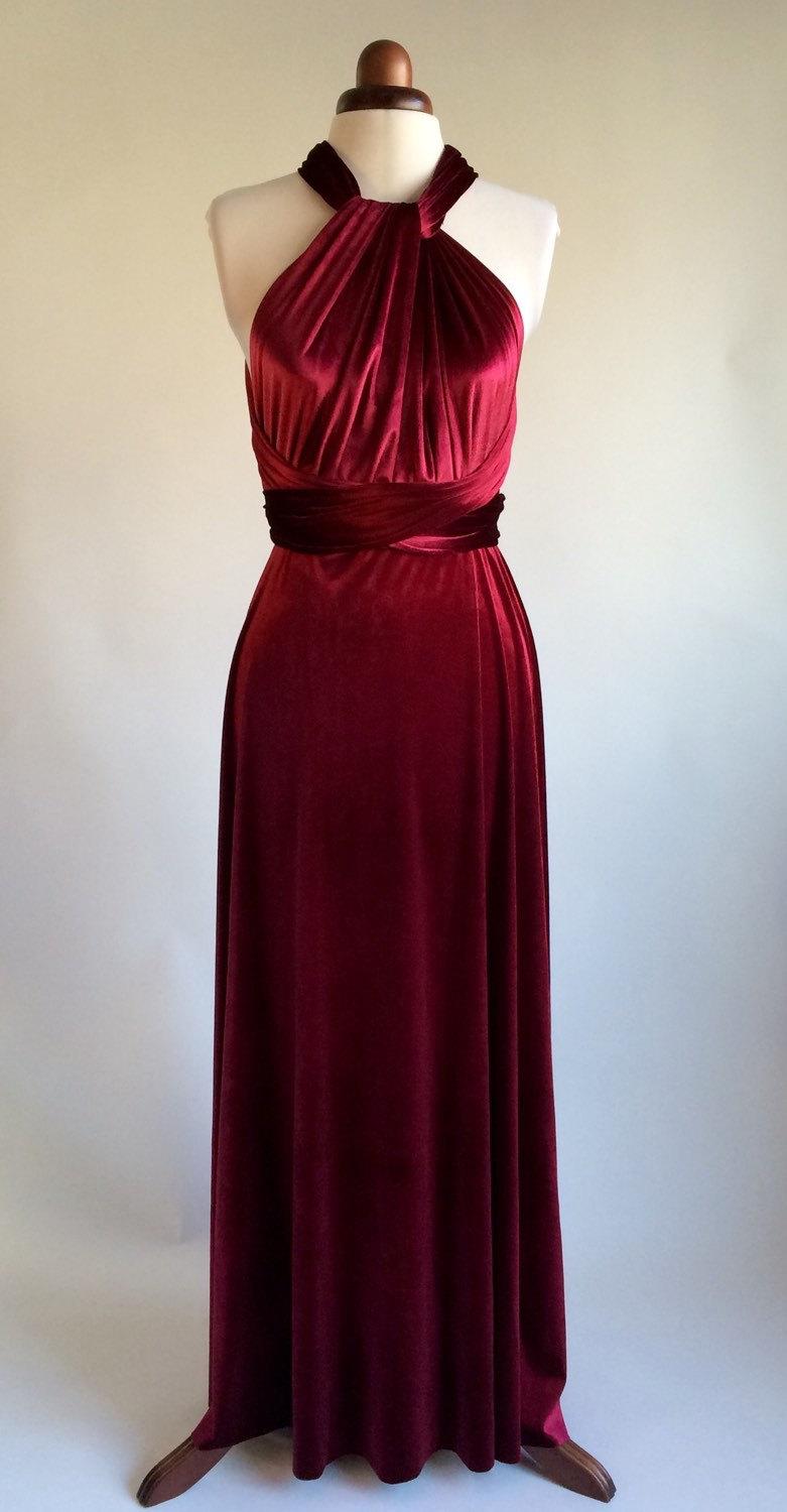 red velvet gown for wedding