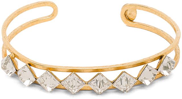 Wedding - Elizabeth Cole Pointed Cut Stone Bracelet