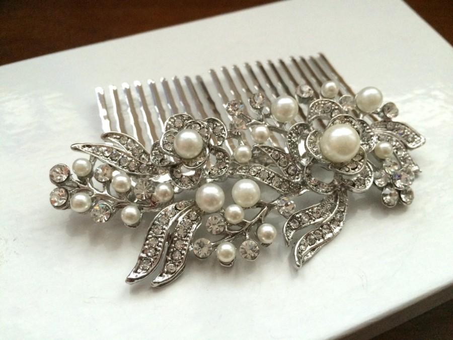 Hochzeit - bridal comb,wedding comb hair accessory,wedding hair comb,pearl bridal comb,wedding hair accessory,bridal hair piece,wedding headpiece