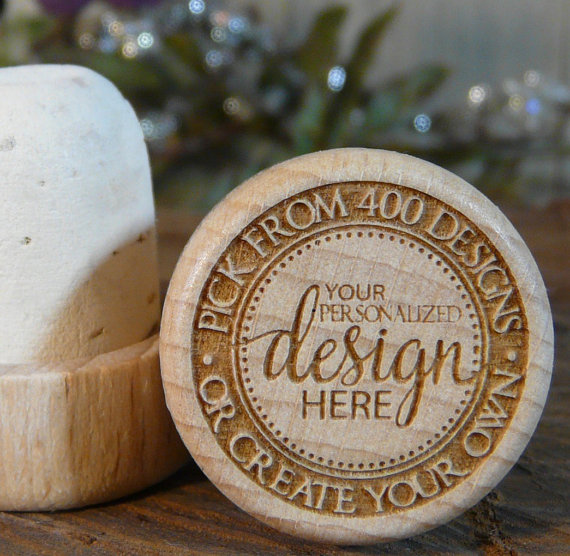 Wedding - Personalized Engraved Wine Stoppers - BULK PRICING 2.50-4.80 each - Reusable Corks - Wedding Engagement Bridal Shower Birthday Party Favors
