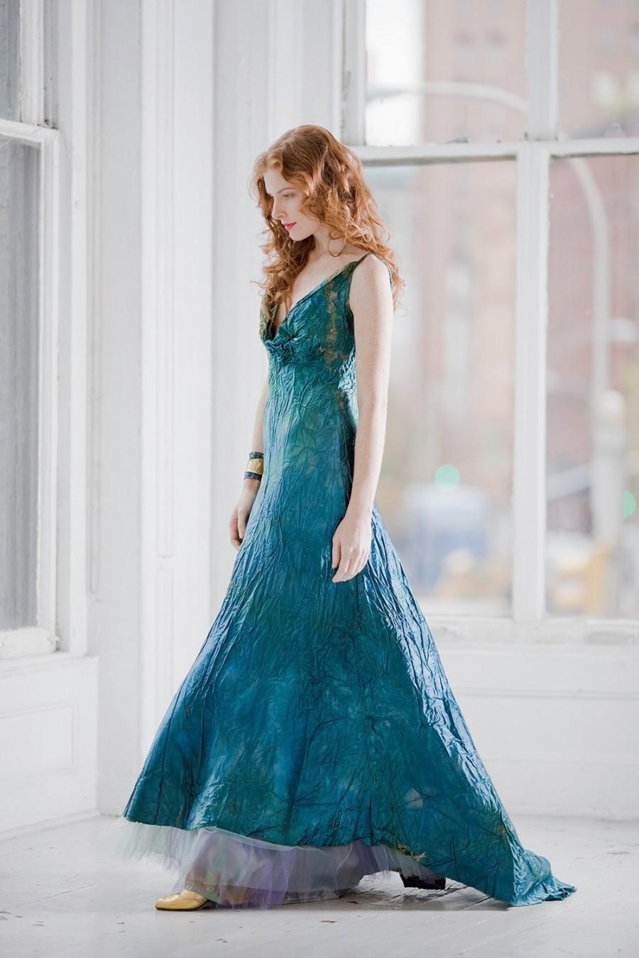 Wedding - Teal Blue wedding this is a custom order dress for your wedding