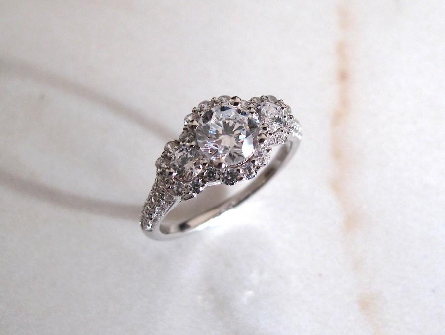 زفاف - AmourJewellery - Fine Handcrafted Engagement Ring; Style RB0043; 14K Gold