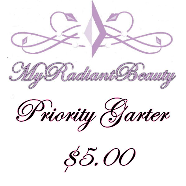 Wedding - Priority Garter, Purchase of This Listing Will Get your Garter Created First, For Rush Orders.