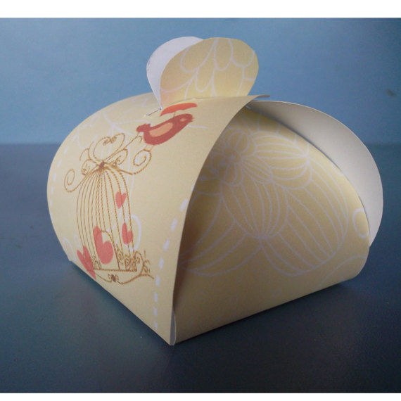 Hochzeit - Printable Download Digital Collage Sheet Box Cake - Paper Cut Template