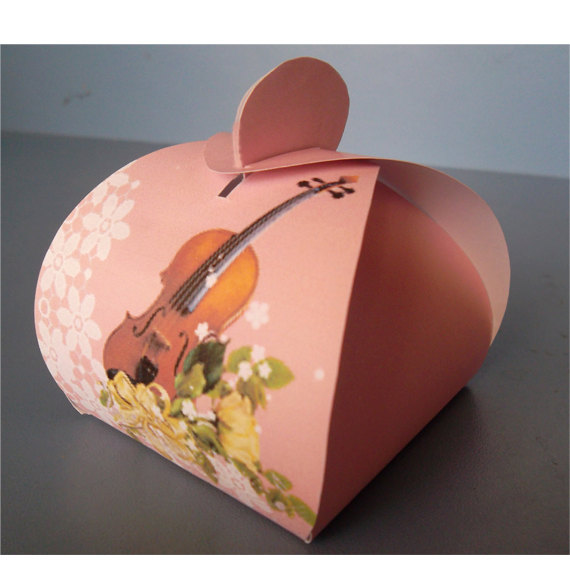 Hochzeit - Printable Download Digital Collage Sheet Box Cake - Paper Cut Template