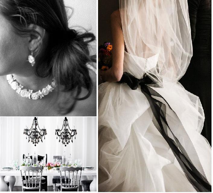 زفاف - Classic Black and White Winter Wedding Color ...