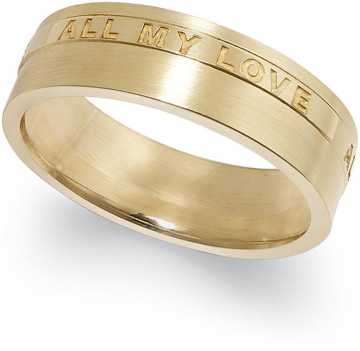 زفاف - All My Love 6MM Wedding Band in 18k Gold