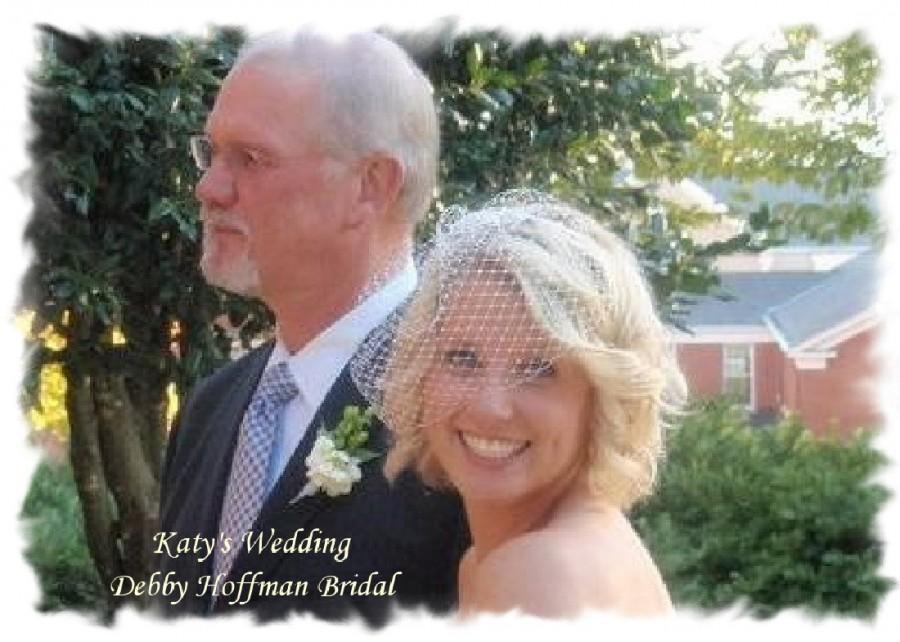 Wedding - Birdcage Wedding Veil, Birdcage Veil, Blusher Veil,  Bridal Veil, Birdcage Blusher Veil, Bridal Wedding Veil, Blusher Wedding Veil, No. 401