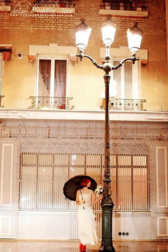 Свадьба - Simple tiered wedding dress with ruffles/ Vintage 1920s wedding dress/ Great Gatsby/ Beaded flapper dress/ Robe de mariée Alesandra Paris