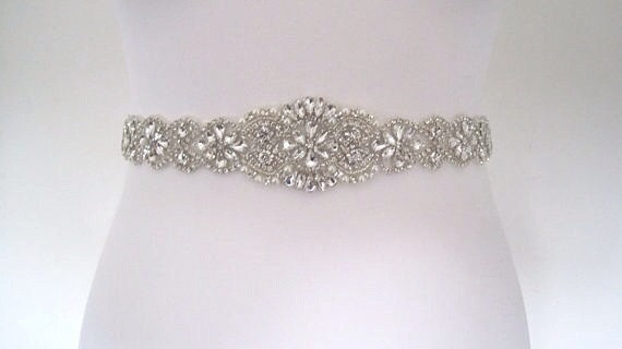Hochzeit - Crystal wedding belt sash wedding dress belt, bridal belt
