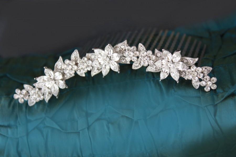 Mariage - swarovski crystal bridal tiara headpiece wedding tiara wedding headpiece bridal rhinestone tiara crystal tiara crystal bridal accessories