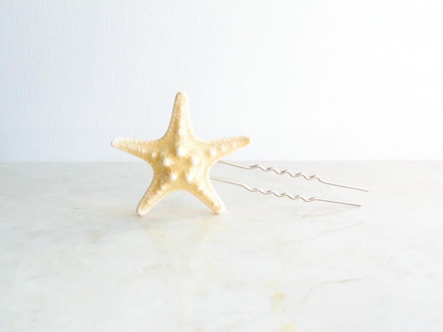 زفاف - Starfish Hair Pin, Beach Wedding, Starfish Hair Accessories