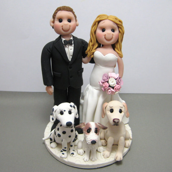 زفاف - DEPOSIT for Custom made Polymer Clay Wedding Cake Topper