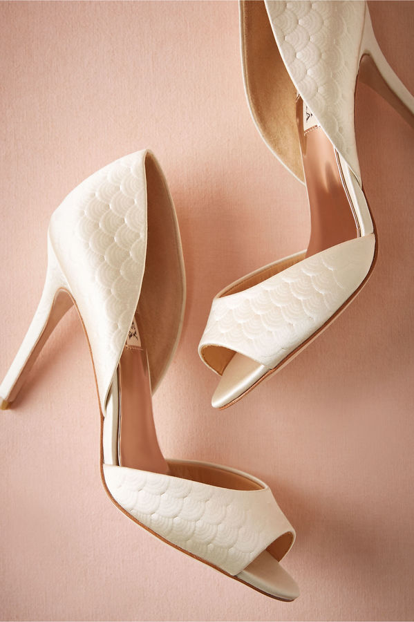 Wedding - Pressed Scallop D'Orsay Heels