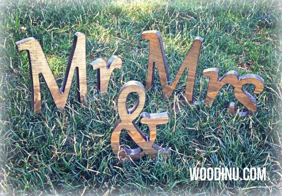 Mariage - Rustic Wedding Decor - Rustic Wedding Signs - Rustic Wedding -  Rustic Mr and Mrs Sign - Mr and Mrs Wedding Photo Prop - Rustic Mr and Mrs