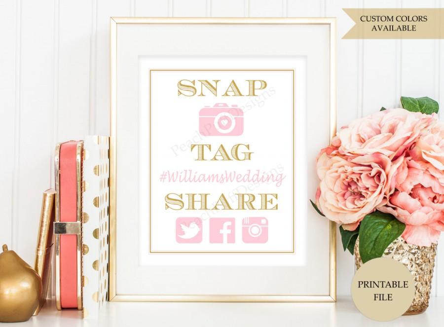زفاف - Wedding Hashtag sign (PRINTABLE FILE) - Hashtag wedding sign - Hashtag printable - Instagram Birthday
