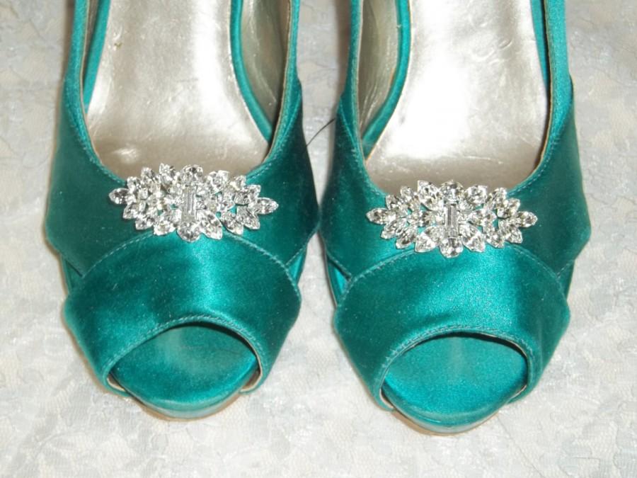 زفاف - Rhinestone Shoe Clips, Bridal Shoe Clips, Rhinestone Shoes Clips, Crystal Shoe Clips, Wedding SHoe CLips for Bridal Shoes, Wedding Shoes