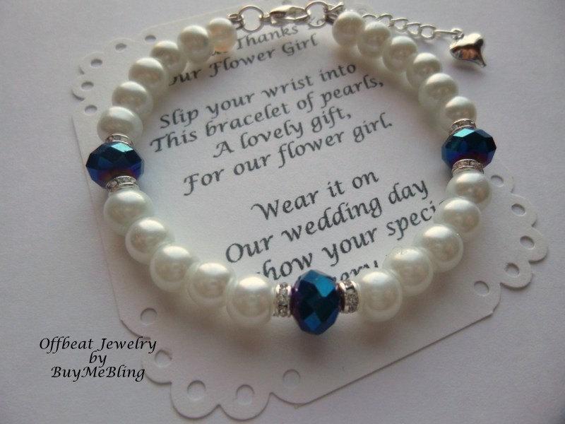 Свадьба - Children's Bracelet, Flower Girl Gift, Flower Girl Jewelry, Pearl Flower Girl Bracelet, Childrens Bracelet, Girls Bracelet