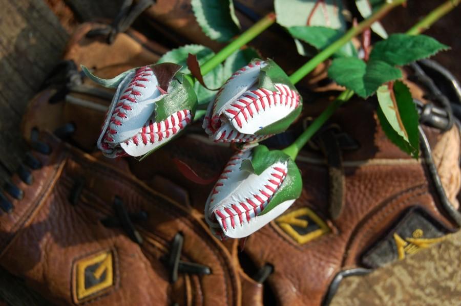 Wedding - Baseball Sport Bud Roses